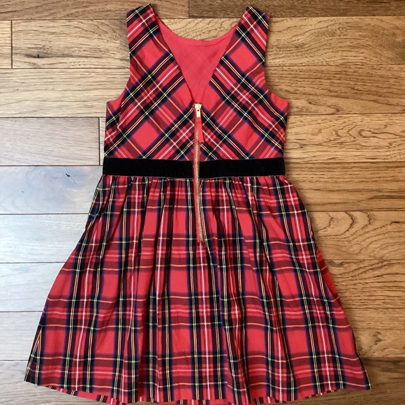 GIRLS J. Crew Crewcuts Holiday Tartan Plaid Dress Size 5 - Picture 2 of 6